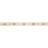 House Nordic Kapstok Abano | hout zwart 1x5x70 cm wandkapstokken | NADUVI