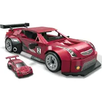Hot wheels Building Block Toy Car Cadillac Atsvr Construction Game Rood Kinderen