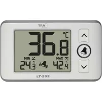 TFA-Dostmann Digitales Profi-Thermometer mit Kabelfühler LT 202 30.1052.02 Thermometer Wit