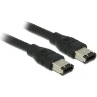 DeLOCK FireWire 6 polig - 6-pins FireWire 400 male naar 6-pins FireWire 400 m