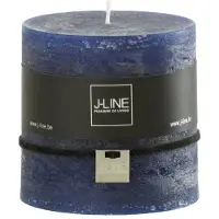 J-Line Cilinder kaars donkerblauw 64h
