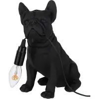 J-Line Lamp bulldog poly zwart
