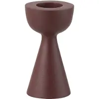 J-Line Kaarshouder cone aluminium kastanjebruin small
