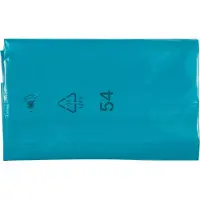 Deiss afvalzakken, 240 liter, gerecycled LDPE, scheurvast en veelzijdig, B 800+400 x H 1200 mm, blauw, 200 stuks