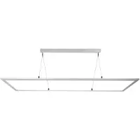 Deko-light 342220 LED Panel transparent, eckig, 50 W, 3000/4000 K, Silber Hanglamp Energielabel: E (A - G) LED LED vast ingebouwd 53 W Wit