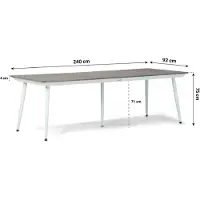 Lifestyle Garden Furniture Lifestyle Yala dining tuintafel 240 x 92 cm