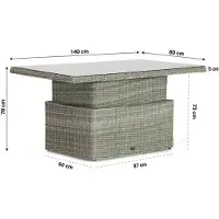 Lifestyle Garden Furniture Lifestyle Madras dining tuintafel 220 x 90 cm