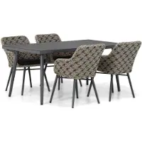 Lifestyle Garden Furniture Lifestyle Crossway/Valencia 170 cm dining tuinset 5-delig