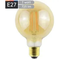 Avide E27 LED Filament Lamp 7W - 725lm - 2500K - Extra Warm Wit - Dimbaar - LED Globe G95 - Vervangt 55W Gloeilamp