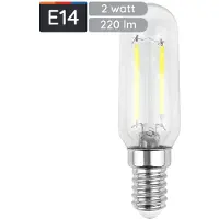 Avide E14 LED Filament Lamp 2W - 220lm - 4000K - Neutraal Wit - LED Buislamp T25 - Vervangt 20W Gloeilamp