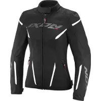 Ixon Striker 2 Air WP L Zwart Wit Waterdichte Dames Textiele Motorjas Maat M