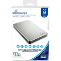 MediaRange MR997 externe USB 3.0 harde schijf, 2 TB, zilver
