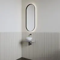 Boss & Wessing Fonteinset | BWS Leto | Planchet Agaat Grijs | Waskom Glans Wit