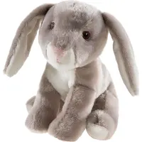 Heunec knuffel haas van gerecycled PET 15cm duurzaam speelgoed.