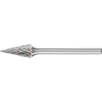 PFERD TOOLS 21215083 Freesstift Hardmetaal Spitse kegel Lengte 43 mm Afmeting, Ø 6 mm Werklengte 13 mm Schachtdiameter 3 mm 1 stuks