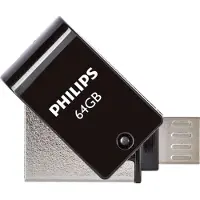 General 2 in 1 Black 64GB OTG microUSB + USB 2.0