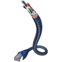 In-Akustik Premium - câble de réseau - 2 m - bleu, argenté(e)