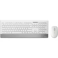 MediaRange MROS106 Draadloze Toetsenbord- en Muis Set | 2.4 GHz USB – QWERTZ | Wit/Zilver | Plug & Play PC & Laptop