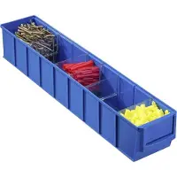 Allit 456560 Zichtbak Profiplus Shelfbox 500s, Blau Stapelbaar (l x b x h) 500 x 91 x 81 mm Blauw 1 stuk(s)