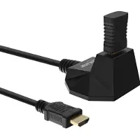 InLine HDMI verlengkabel met stand versie 2.0 (4K 60Hz HDR) / zwart - 5 meter