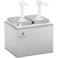 Royal Catering Sausdispenser - 2 pompen - 2 x 2 L -