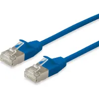 Equip 606140 Patchkabel Cat6A F/FTP 2xRJ45 15.00m blau Slim LSZH