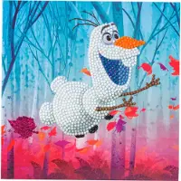 Craft Buddy Floating Olaf Crystal Art Card DISNEY 18