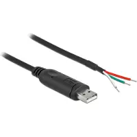DeLOCK Adapter cable USB 2.0 Type-A to Serial RS-232 with 3 open wires 0.5 m