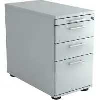Hjh OFFICE PRO SIGNA SC40 RE - Rolcontainer Grijs Hout met ophangsysteem Rail handvat (kunststof)