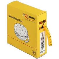 DeLOCK Cable Marker Box, No. 0, yellow, 500 pieces