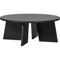 Woood Fries Salontafel - Eikenhout - Blacknight - 36x90x90