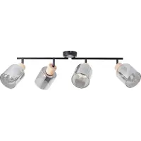 Brilliant Plafondlamp Weald 4-lichts zwart