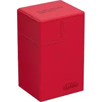 Ultimate Guard Flip'n'Tray 80+ Xenoskin - Red Card Boxes