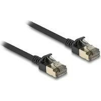 DeLOCK RJ45 Network Cable Cat.8.1 F/FTP Slim Pro 1 m black