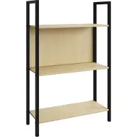 Hioshop Flakos3 kantoor wandkast eik decor.