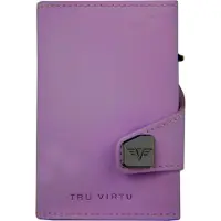 Tru Virtu Click & Slide Creditcardetui Portemonnee RFID Leer 6,5 cm paars