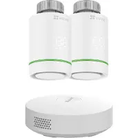 Ezviz Set van 2 Slimme Thermostatische Hoofden T55 Wit + A3 Home Gateway