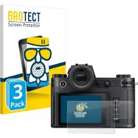 BROTECT - Screenprotector voor Leica SL3 / SL3-S (Display + Schouderdisplay) - Folie Beschermfolie Beschermglas matte 3 Stuks