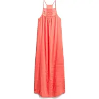 Superdry Lace Halter Beach Lange Jurk Zonder Mouwen