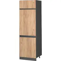 Vicco R-Line Koelkast ombouwkast – 60 cm J-vorm Krachtige eik goud