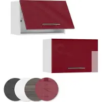 Vicco Fame-Line Hangkast – 60 cm Plat Bordeauxrode hoogglans