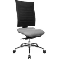 Schäfer Shop Bureaustoel SSI Proline S3 - synchroonmechanisme- ergonomische leuning - zonder armleuningen - zwart/grijs -