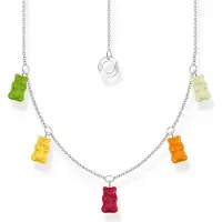 Thomas Sabo - KE2205-017-7-L45V - Ketting - 925 zilver - Dames - Goldbär veelkleurig - 40+5cm