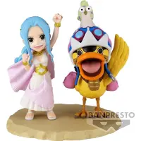 Banpresto One Piece Wereldwijd Verzamelbare Log Series Nefertari Vivi & Karoo-figuur 7 Cm