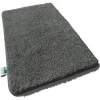 Karat Badmat SKY - Badmat in Vierkant & Rond - Antisliprug - Donkergrijs - 60 x 100 cm