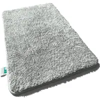 Casa Pura Badmat SKY - Badmat in Vierkant & Rond - Antisliprug - Zilvergrijs - 60 x 100 cm