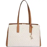 Michael Kors Schoudertas bruin / grijs / wolwit