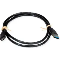 Roline 11.45.9010 USB 3.2 Gen 1 (USB 3.0) USB-kabel Kabel 0.5 m Zwart 1 stuk(s)