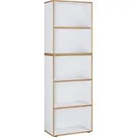 VCM Houten Büro Standplank boekenkast Dossierplank Boekenkastplank Salia 5-voudig breedte 60 cm