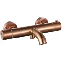 Guido Gusto Thermostatische opbouw badkraan Copper